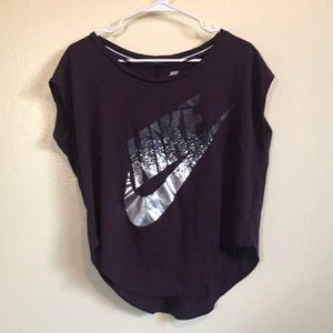 Purple Nike tee